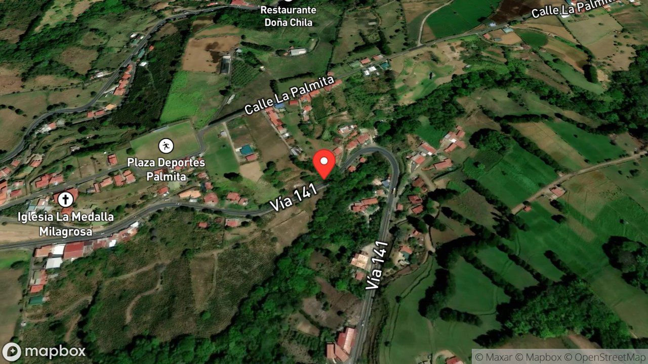 Mapa del incidente ESTACION DE ZARCERO REPORTA VUELCO DE VEHICULO PESADO
