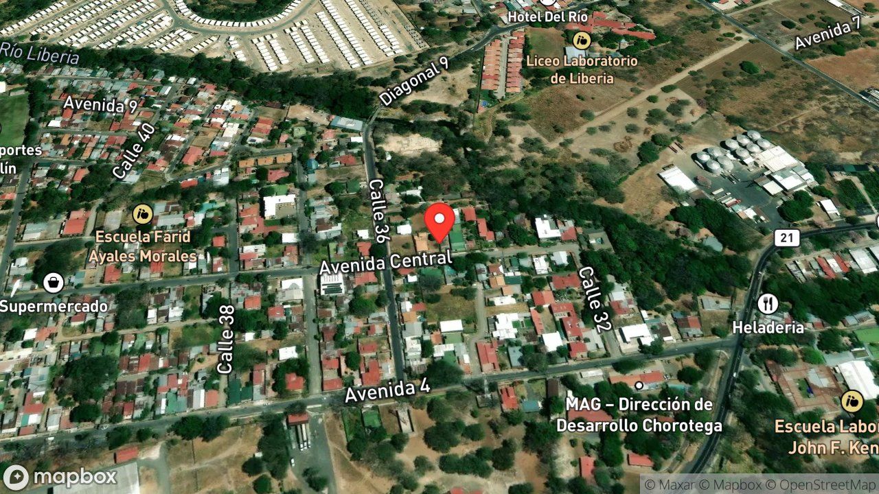Mapa del incidente RESCATE DE UN MONO EN EL TENDIDO ELECTRICO