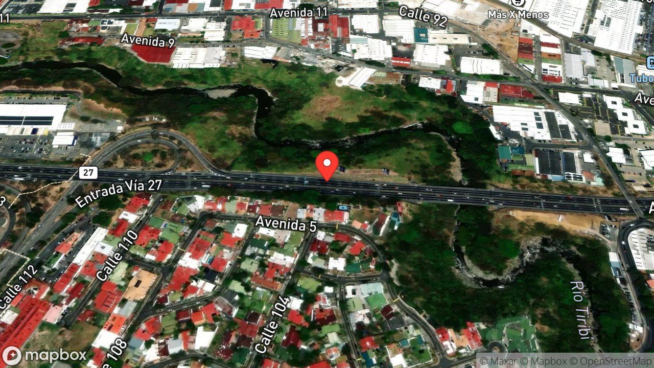 Mapa del incidente COLISION VEHICULO PESADO MOTOCICLETA PACIENTE DEBAJO DEL VEHICULO PESADO