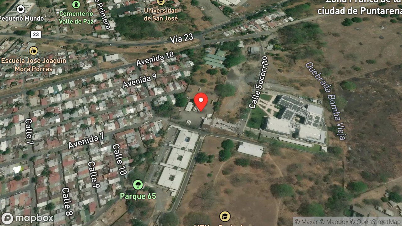 Mapa del incidente FUEGO EN AUTOBUS
