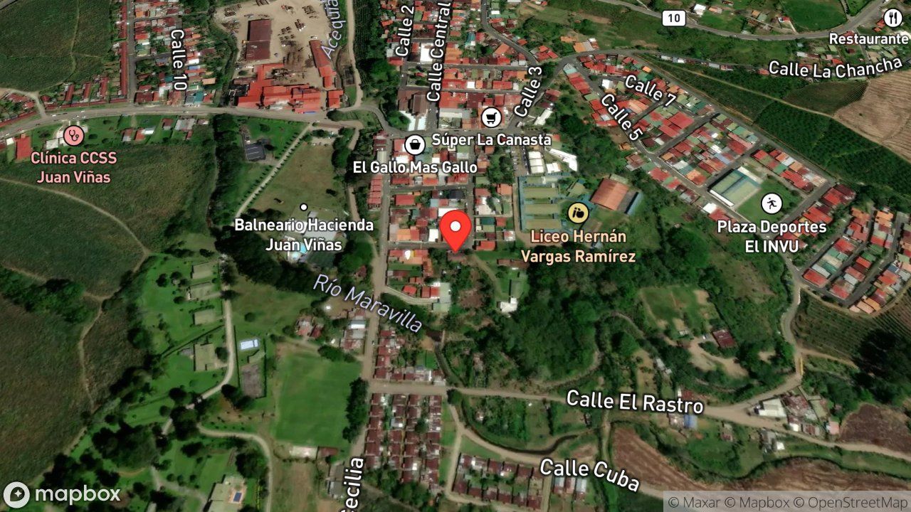 Mapa del incidente SERPIENTE EN VIVIENDA