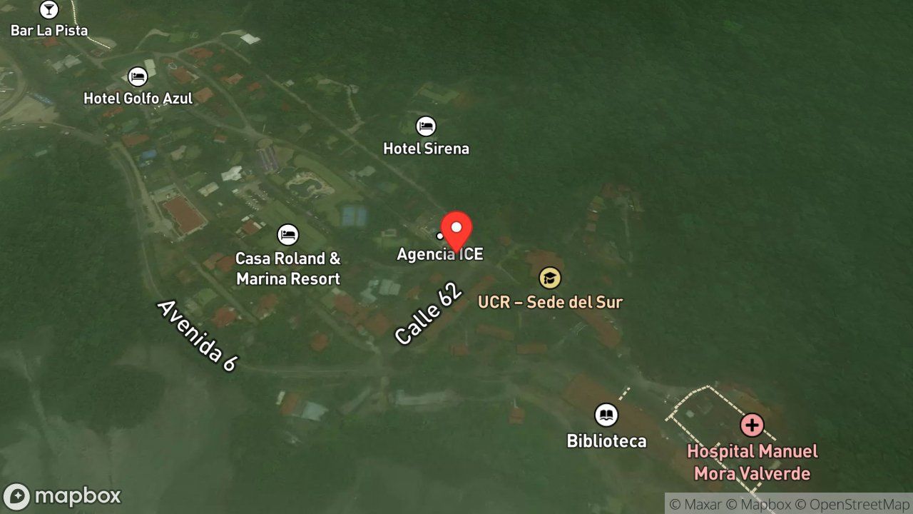 Mapa del incidente ESTACION DE GOLFITO REPORTA CORTO CIRCUITO