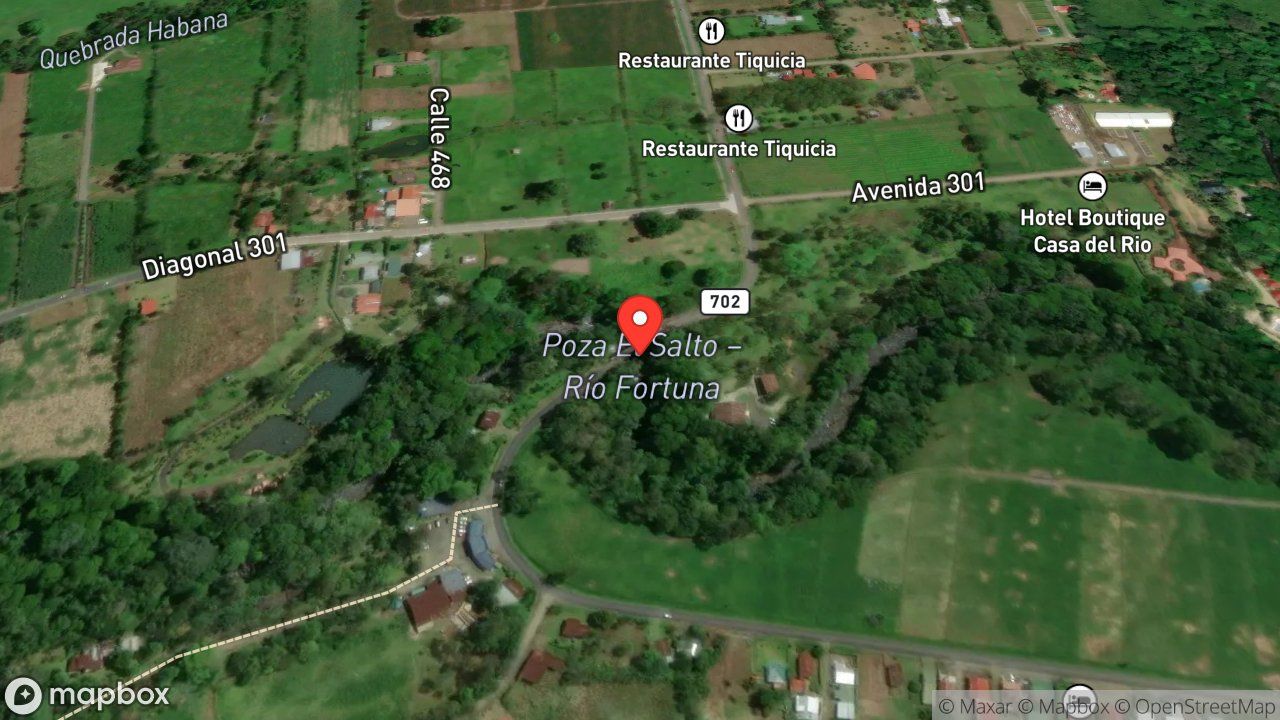 Mapa del incidente RESCATE DE UNA PERSONA EN UN RIO
