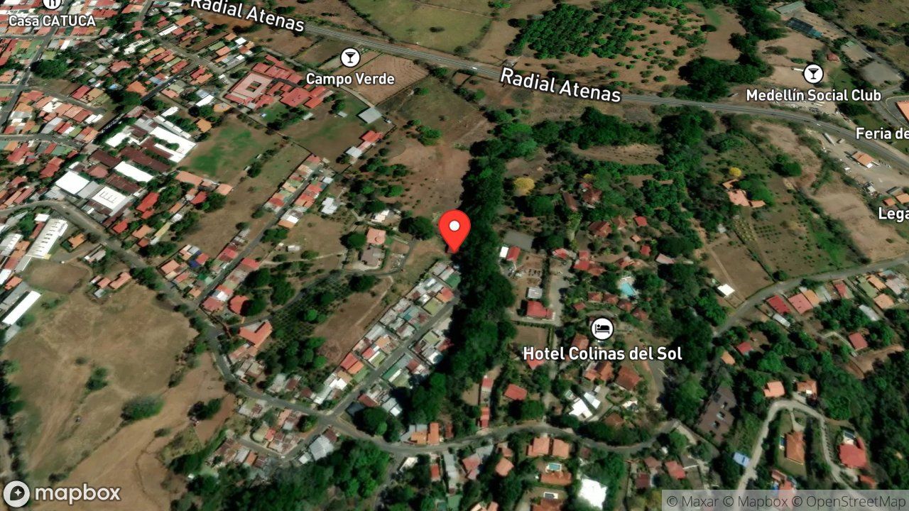 Mapa del incidente ESTACION DE ATENAS REPORTA QUEMA DE CHARRAL
