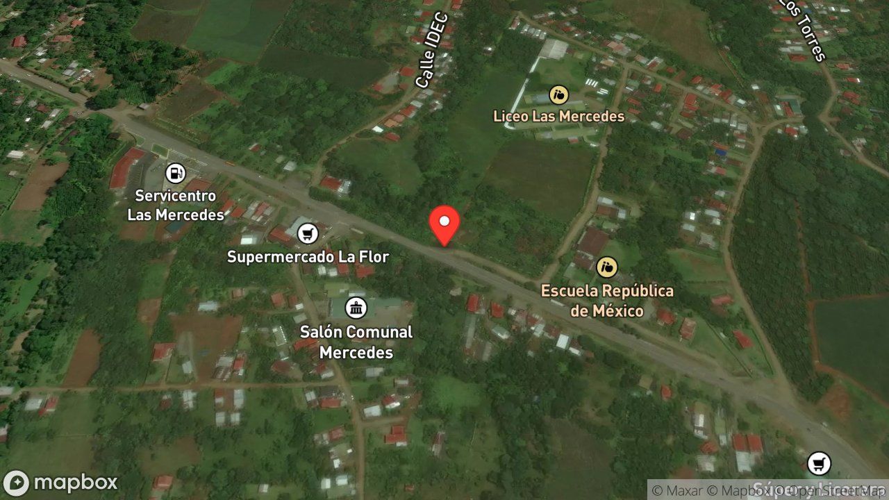 Mapa del incidente AMENAZA POR CAIDA DE POSTE