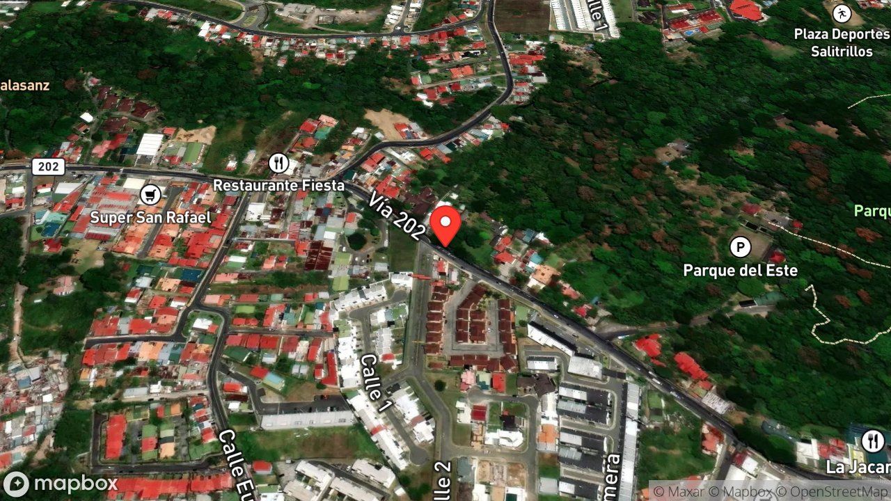 Mapa del incidente TANDIDO ELECTRICO A BAJA ALTURA