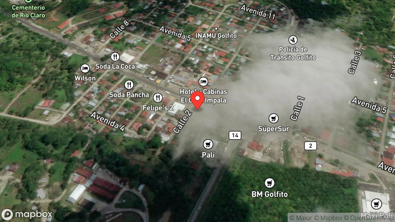 Mapa del incidente ENJAMBRE DE ABEJAS