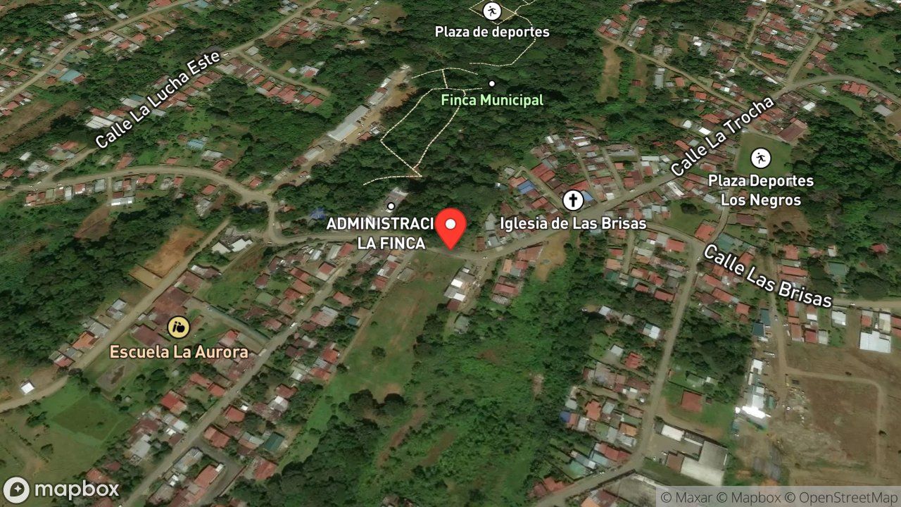 Mapa del incidente ESTACION DE PEREZ ZELEDON REPORTA RESCATE DE PEREZOSO