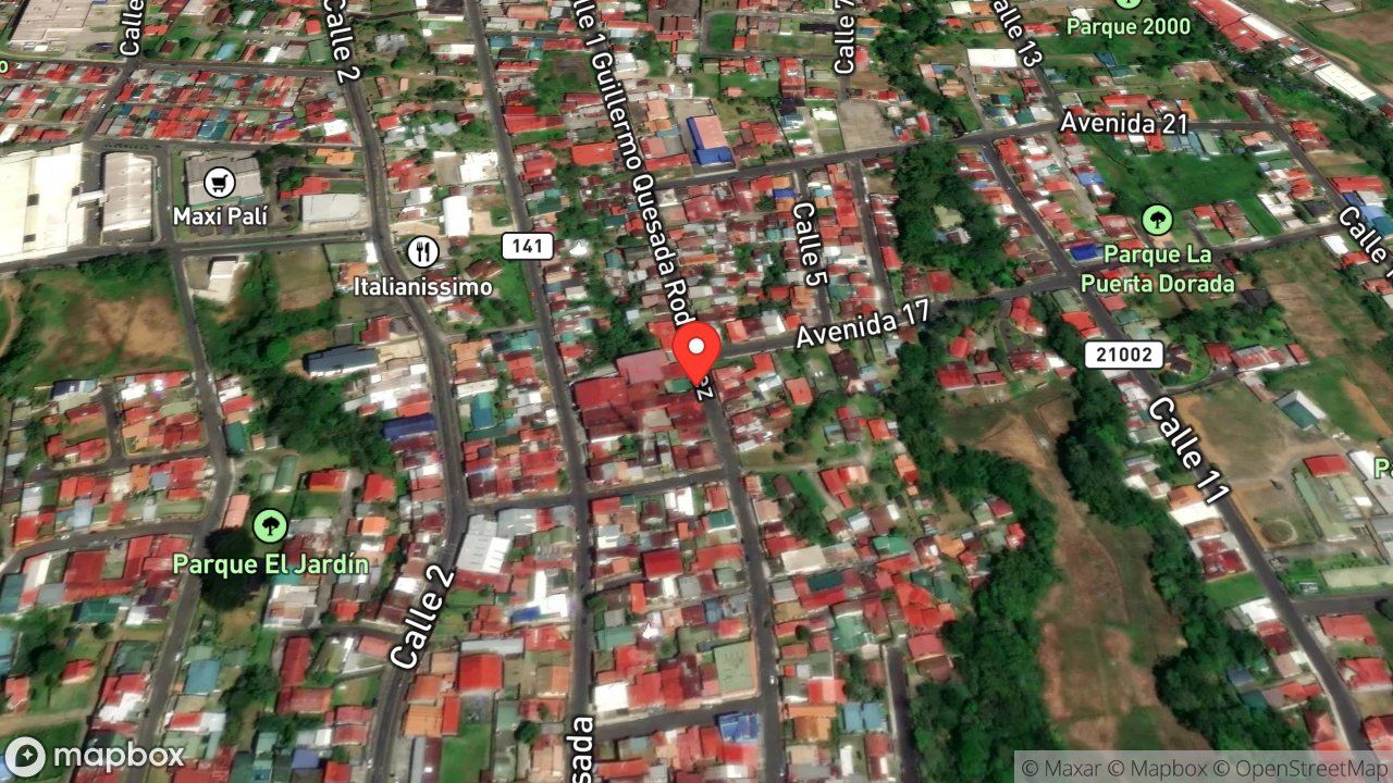 Mapa del incidente ESTACION DE CIUDAD QUESADA REPORTA MASCULINO ELECTROCUTADO CON CABLE PRIMARIO EN EL TECHO