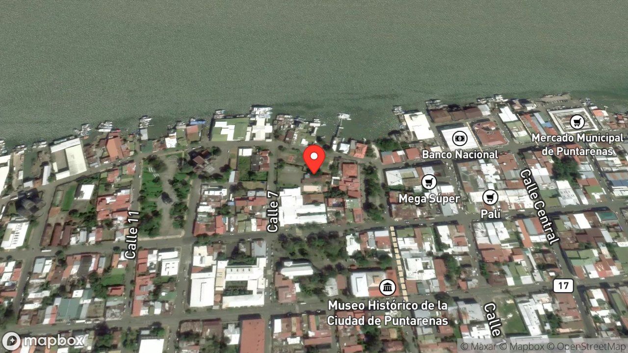 Mapa del incidente ESTACION DE PUNTARENAS REPORTA ENJAMBRE DE ABEJAS