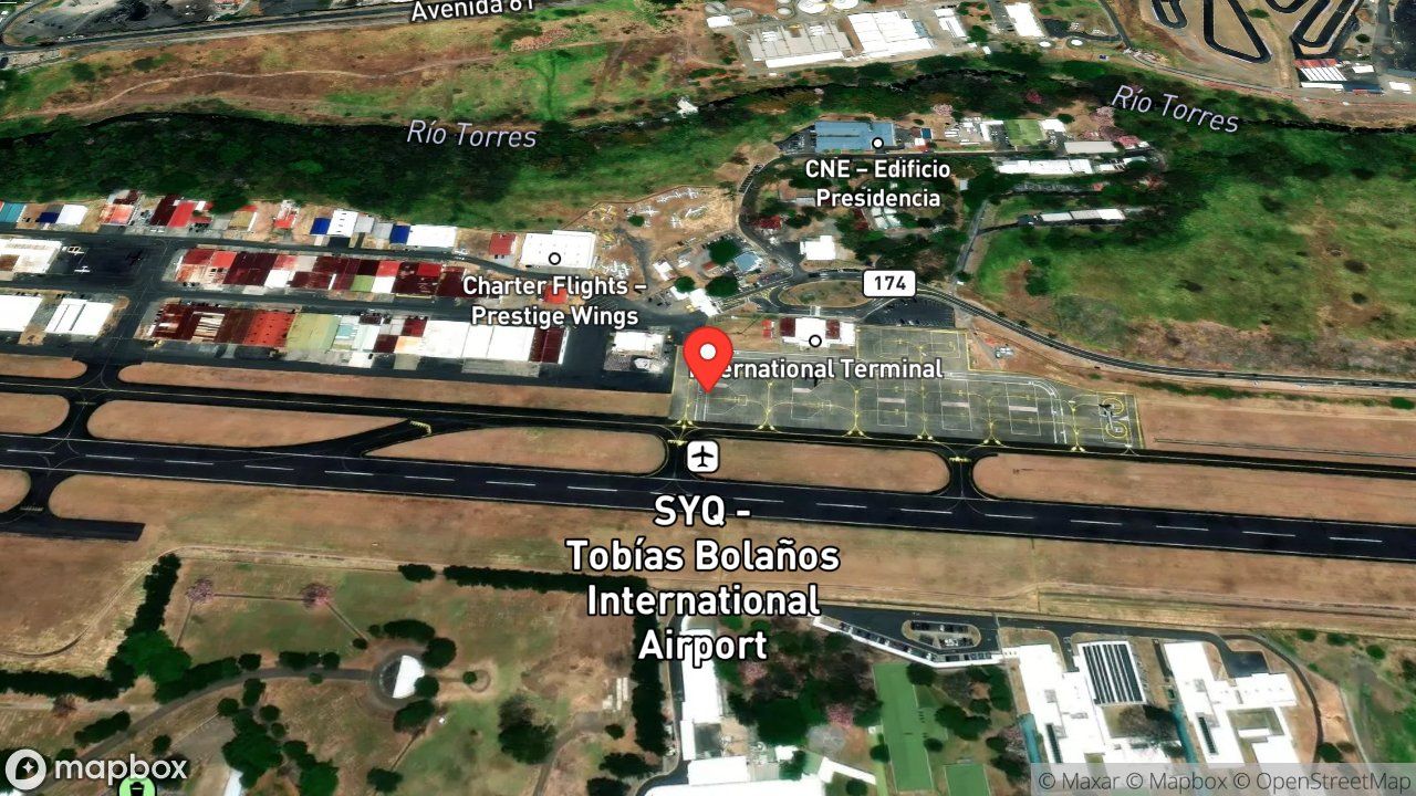 Mapa del incidente ESTACION DEL TOBIAS BOLAÑOS REPORTA ALERTA 2