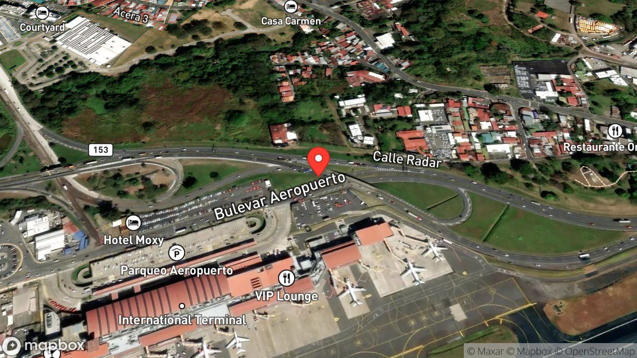 Mapa del incidente ESTACION DE JUAN SANTAMARIA REPORTA QUEMA DE DESECHOS