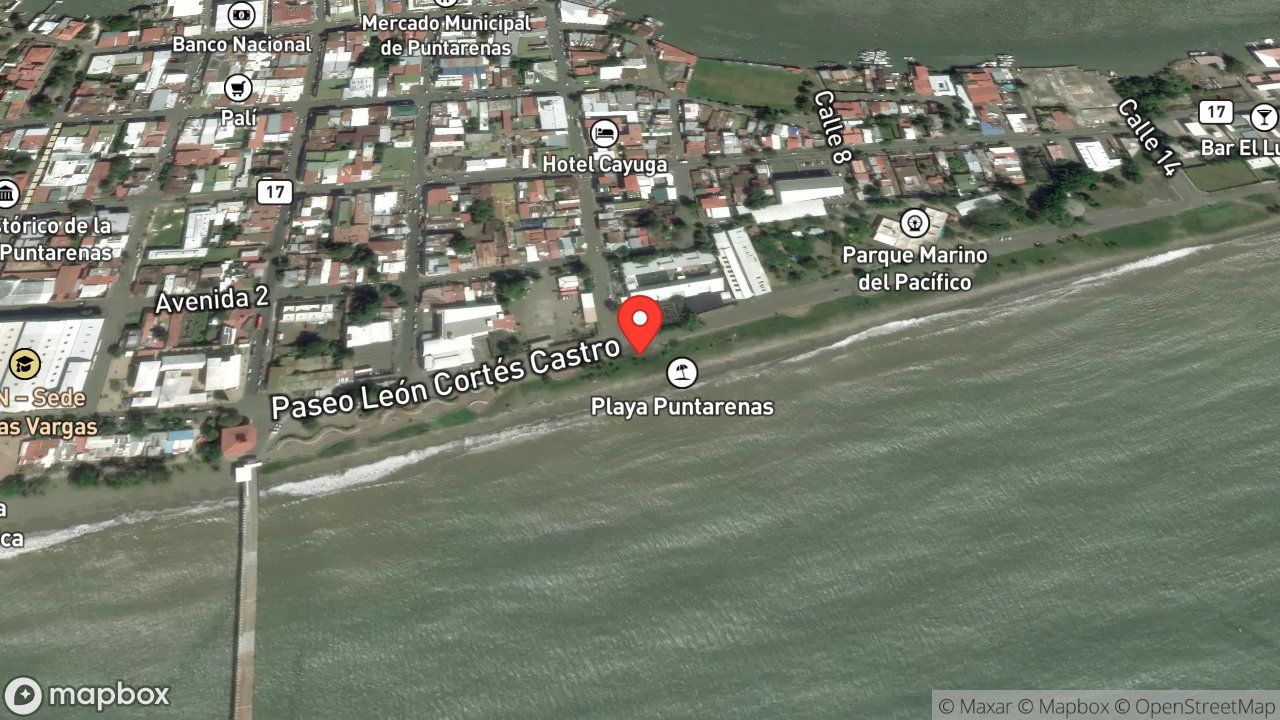 Mapa del incidente RESCATE DE MASCULINO DENTRO DEL MAR
