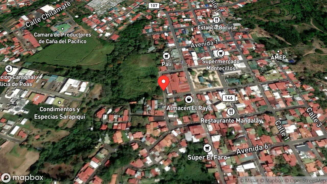 Mapa del incidente ENJAMBRE DE ABEJAS