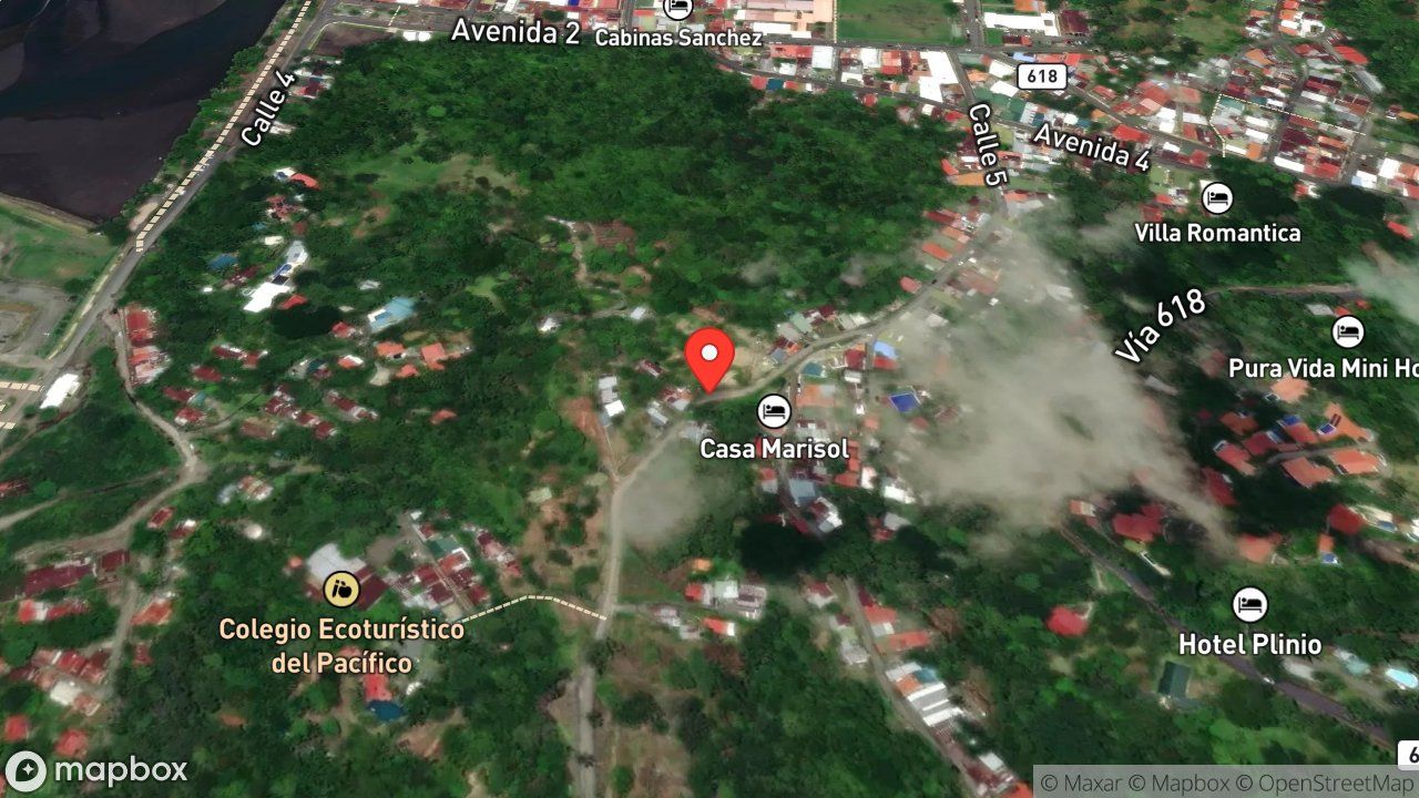 Mapa del incidente RESCATE DE MASCULINO EN UN ARBOL