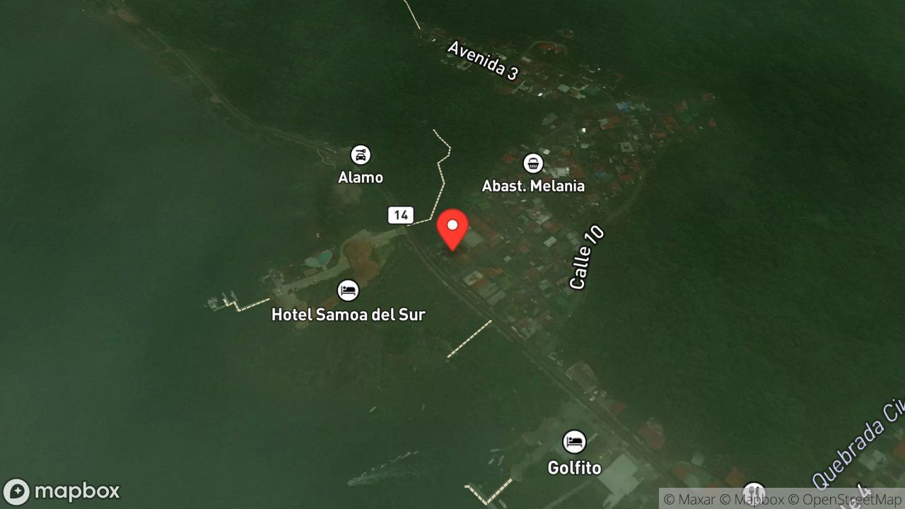 Mapa del incidente ESTACION DE GOLFITO REPORTA FUEGO EN ESTRUCTURA