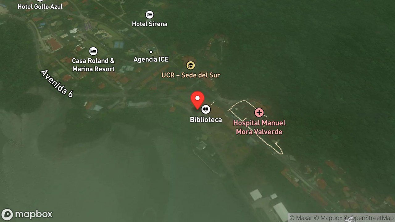 Mapa del incidente ESTACION DE GOLFITO REPORTA SERPIENTE