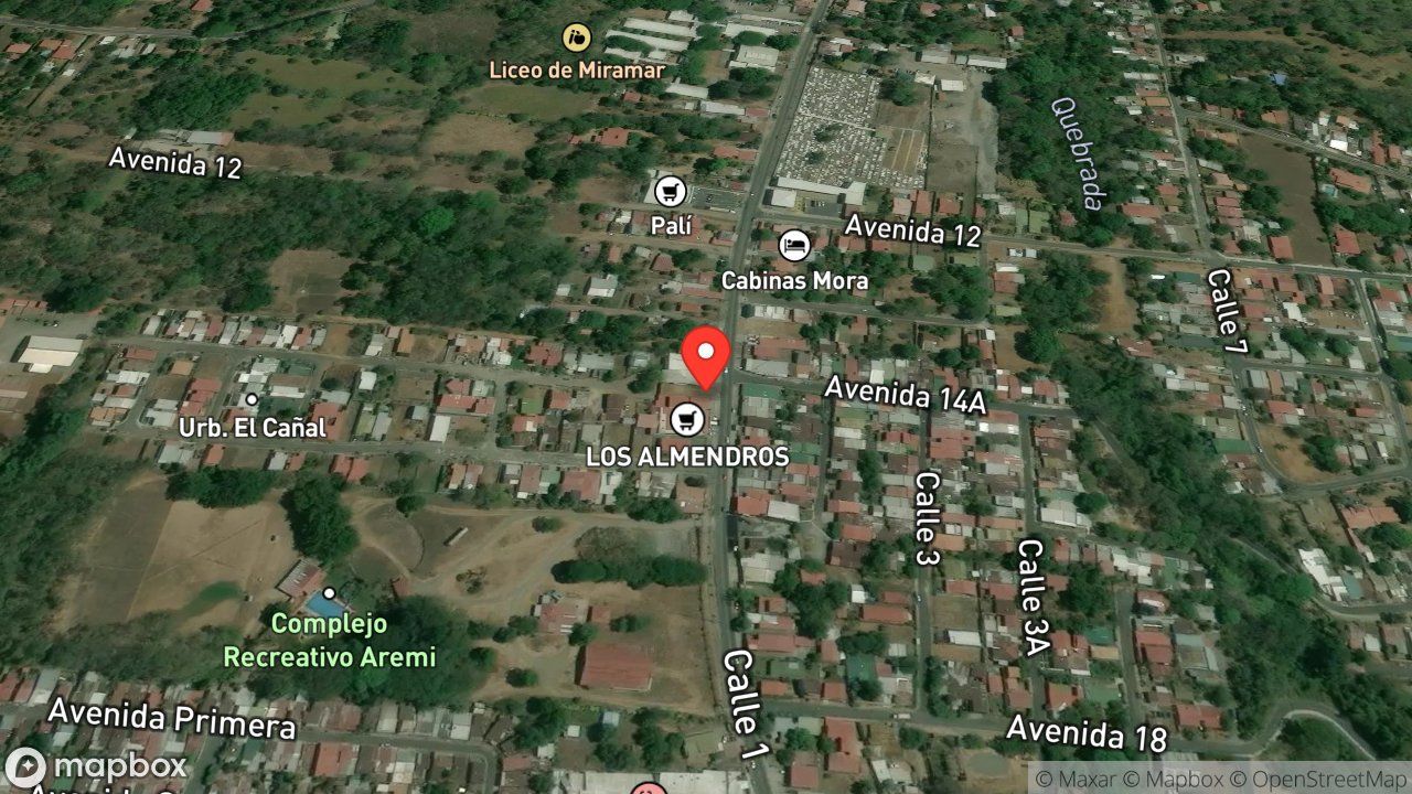 Mapa del incidente ESTACION DE MIRAMAR REPORTA RESCATE ANIMAL
