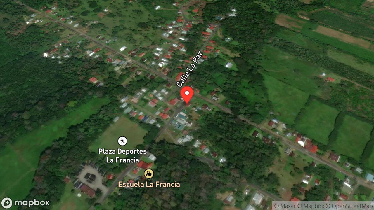 Mapa del incidente ESTACION DE SIQUIRRES REPORTA PEREZOSO EN VIVIENDA