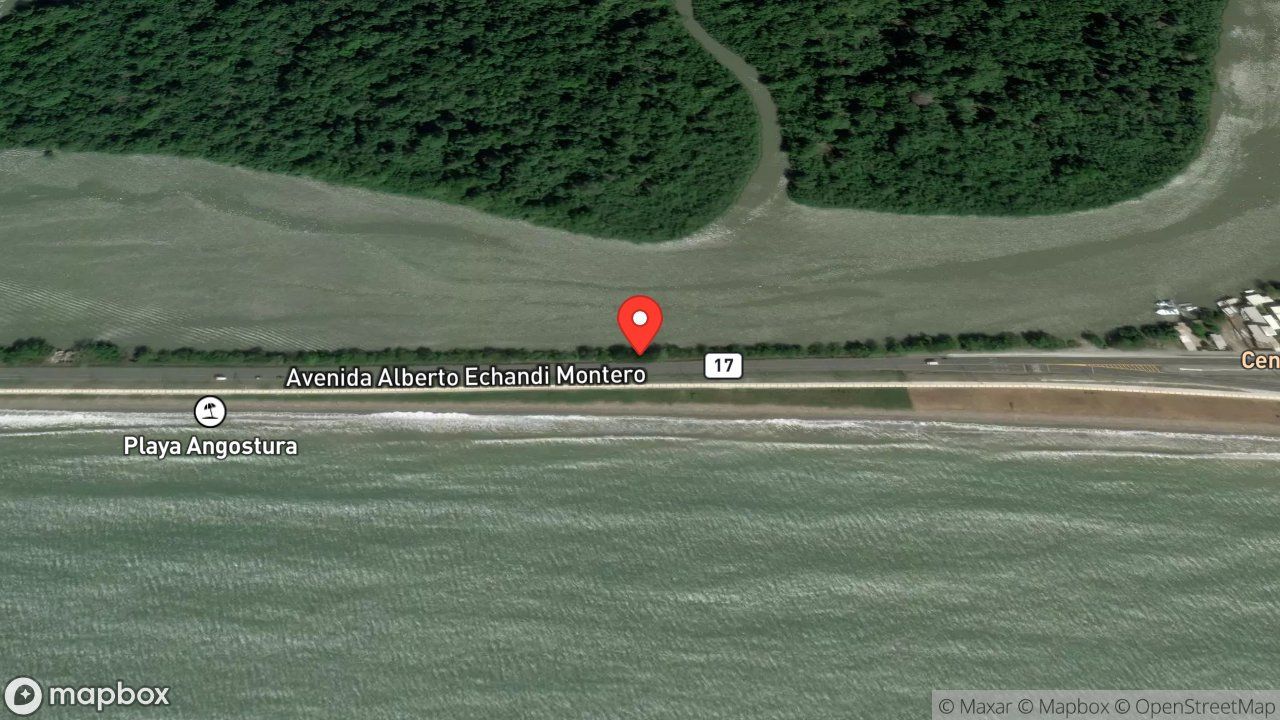 Mapa del incidente PRECIPITACION DE VEHICULO DE CARGA EN UN ESTERO