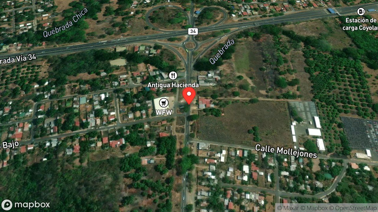 Mapa del incidente COLISION DE DOS VEHICULOS CON PACIENTE PRENSADO