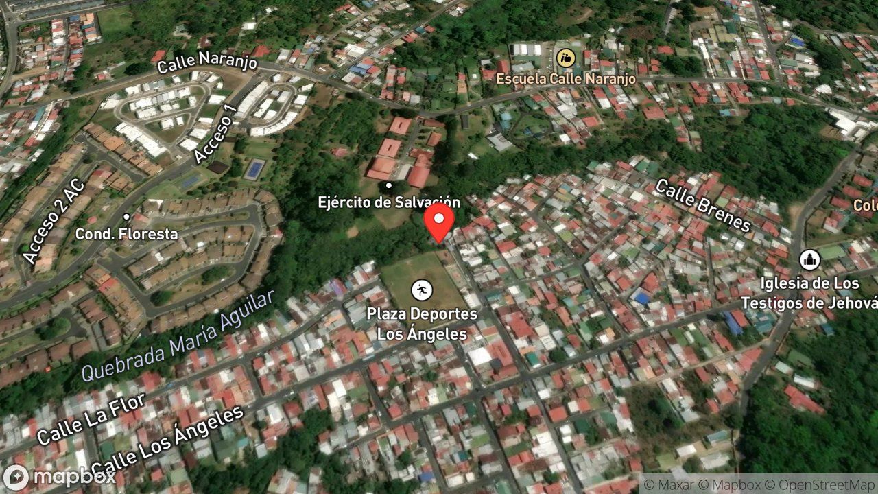 Mapa del incidente AMENAZA DE CANINO