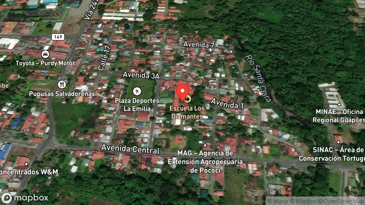 Mapa del incidente RESCATE DE PEREZOSO EN CENTRO EDUCATIVO
