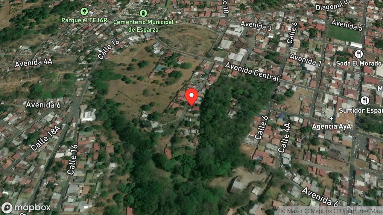 Mapa del incidente ESTACION DE ESPARZA REPORTA RESCATE ANIMAL