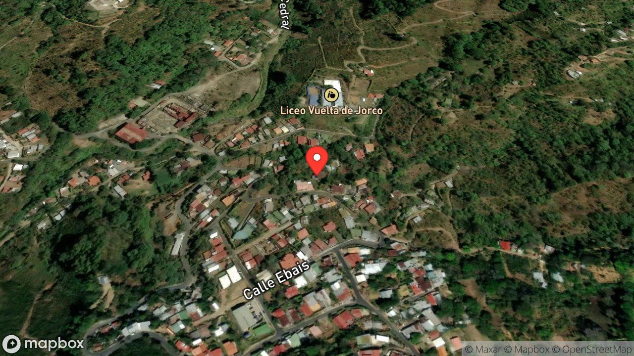 Mapa del incidente ESTACION DE ACOSTA REPORTA PROBLEMAS CON UN MAPACHE DENTRO DE UNA VIVIENDA