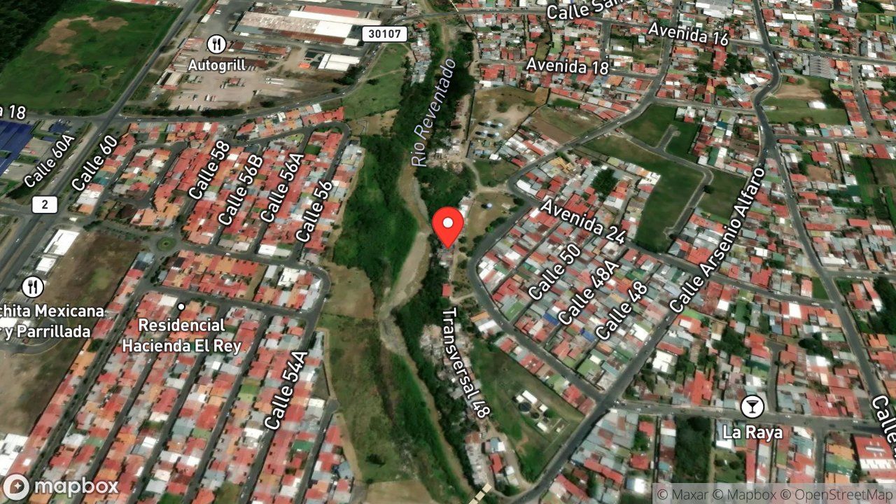 Mapa del incidente RESCATE DE PERSONAS ATRAPADAS EN VIVIENDA POR DESLIZAMIENTO
